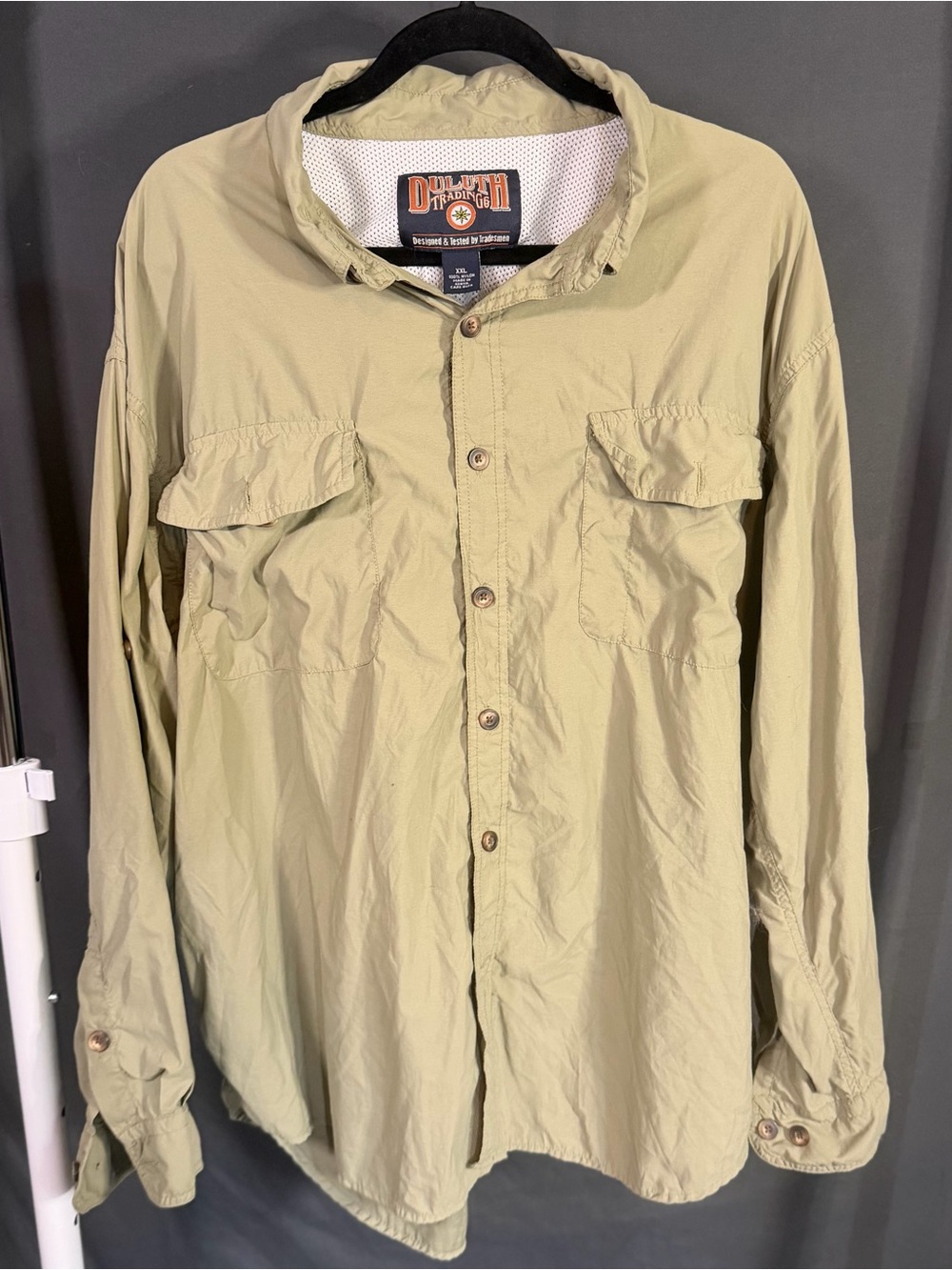 Men’s Duluth Trading CoolPlus Button Up Long Sleeve Shirt